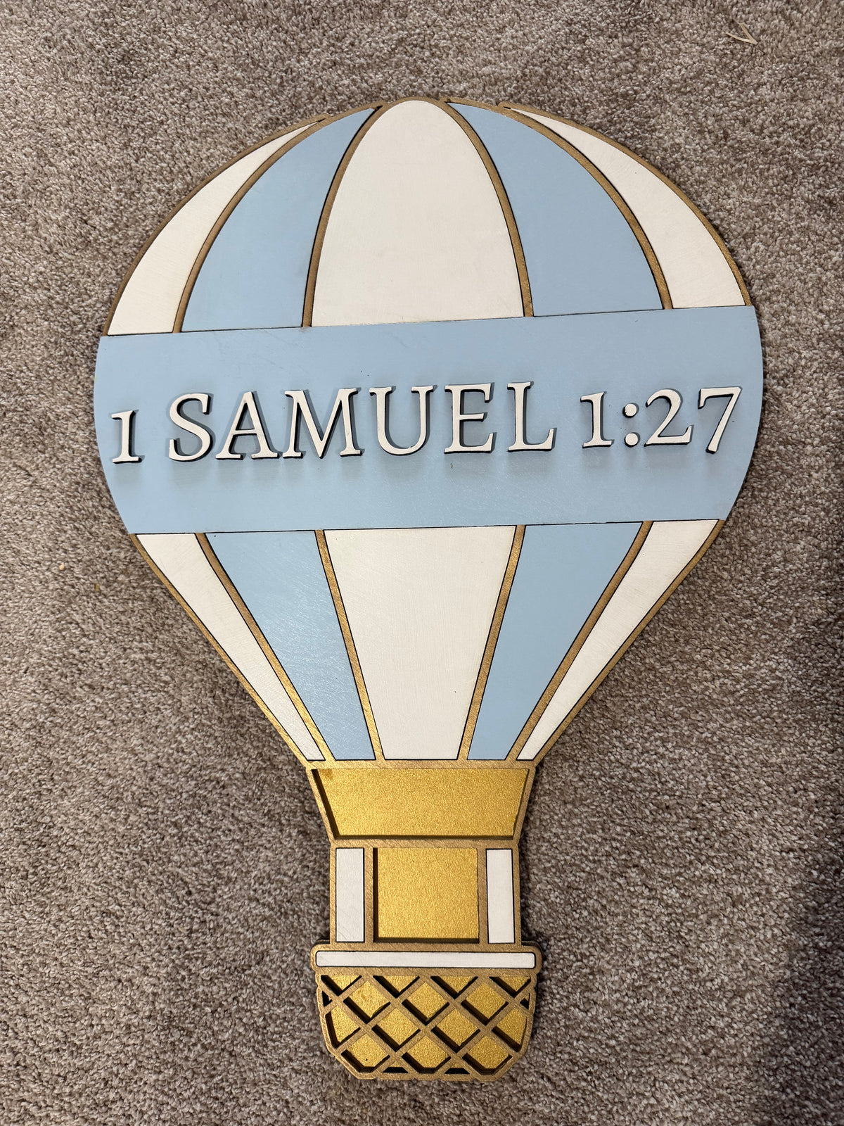 Hot Air Balloon Name Sign