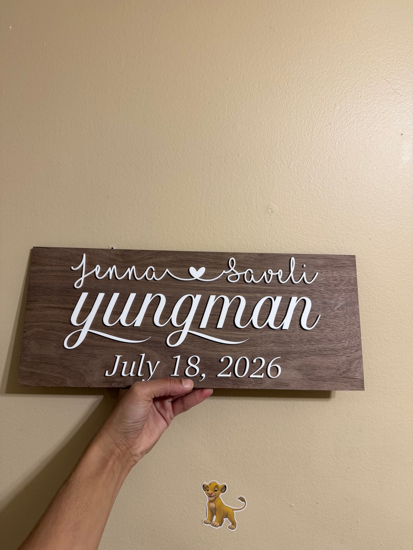 Personalized Family Name Sign