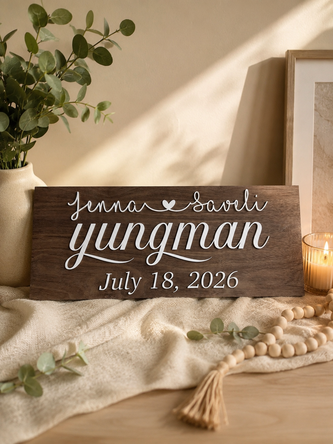 Personalized Family Name Sign