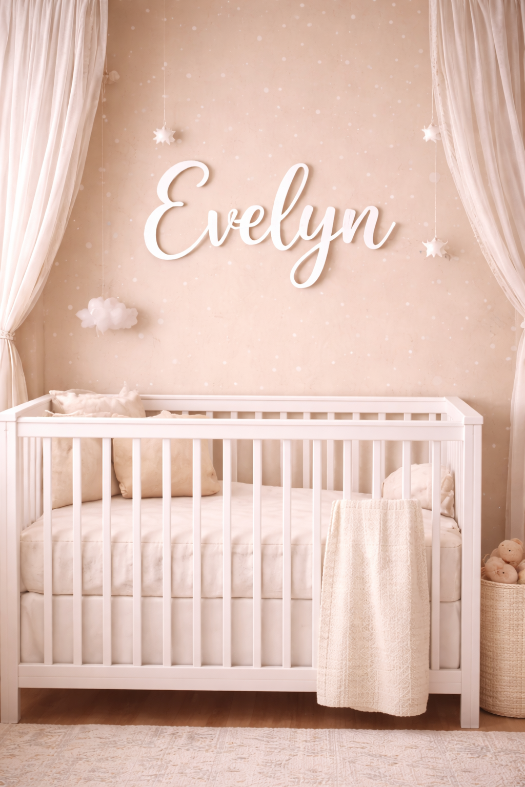 Wooden Name Sign cutout