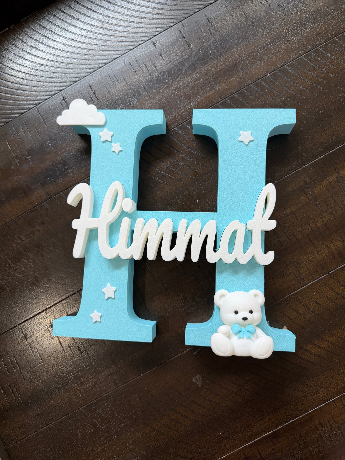 3D Sign With Teddy Bear