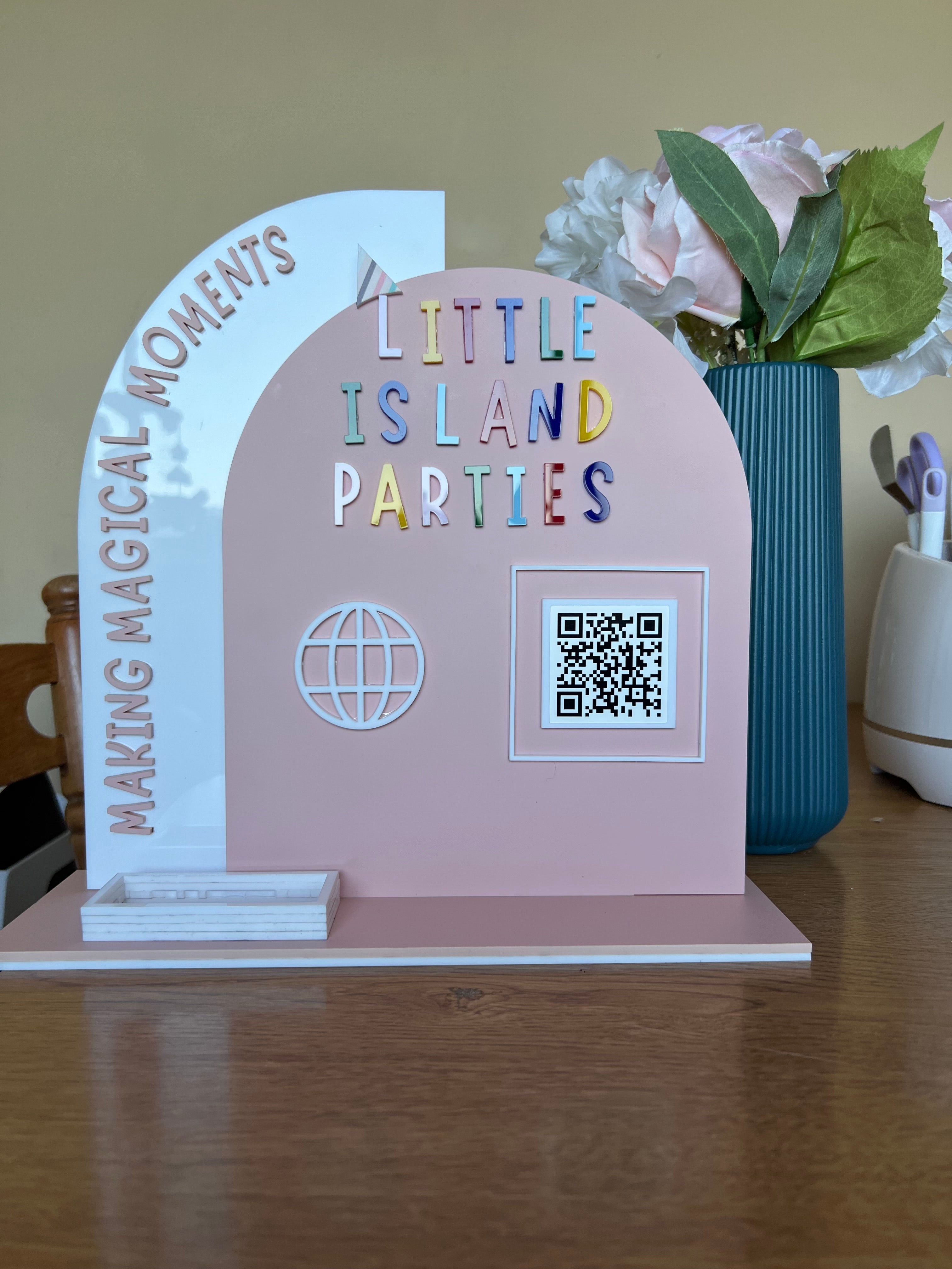 Business QR Code Sign – Bloom Build Studio