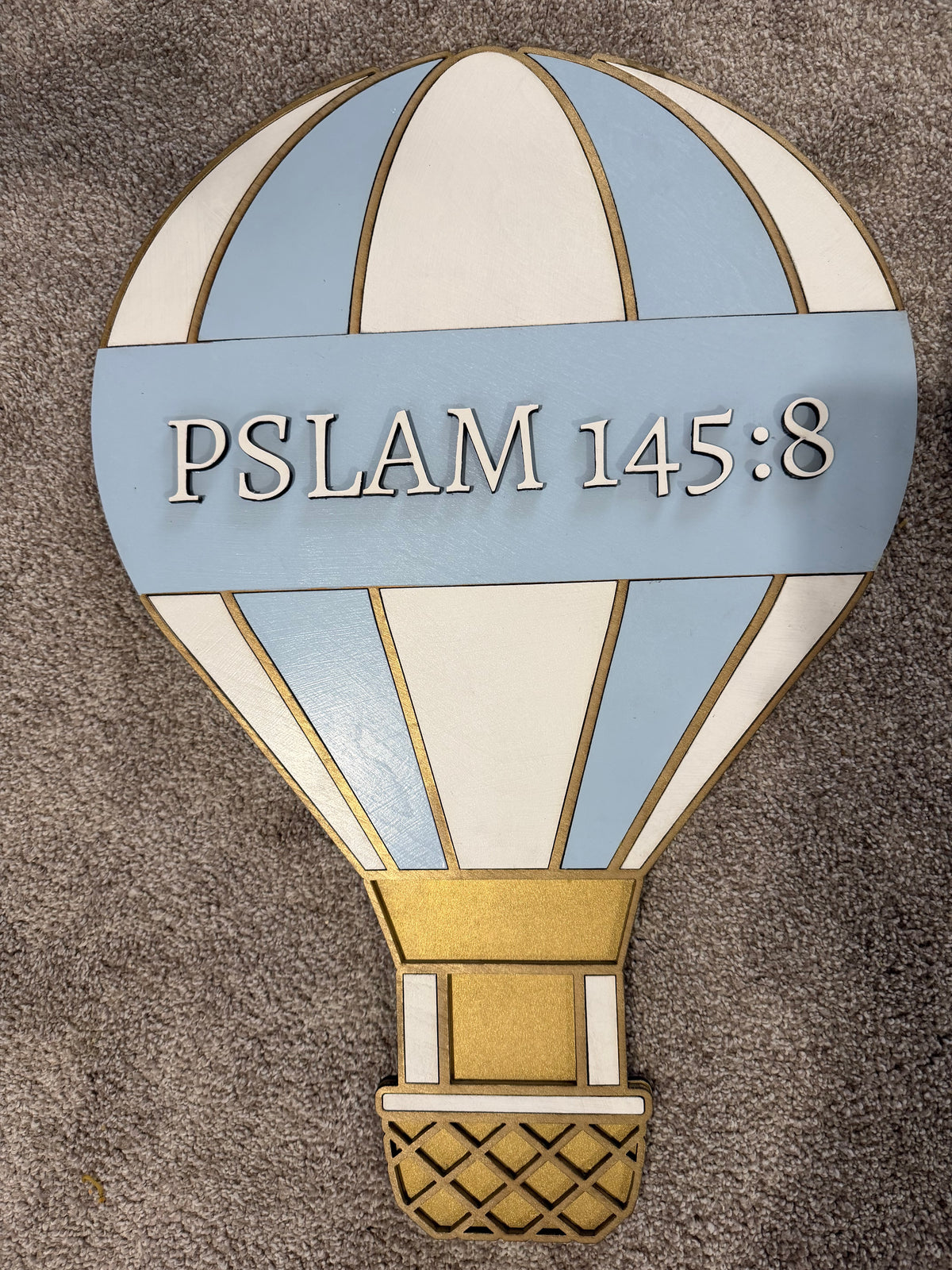 Hot Air Balloon Name Sign