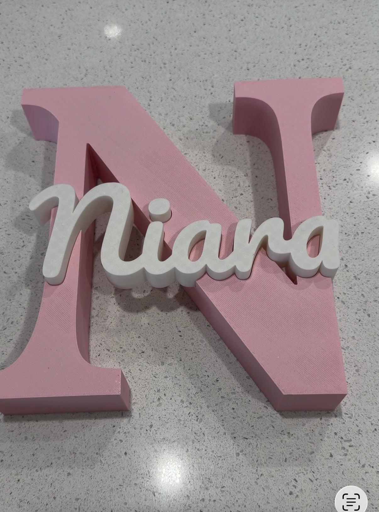 3D Baby Name Sign