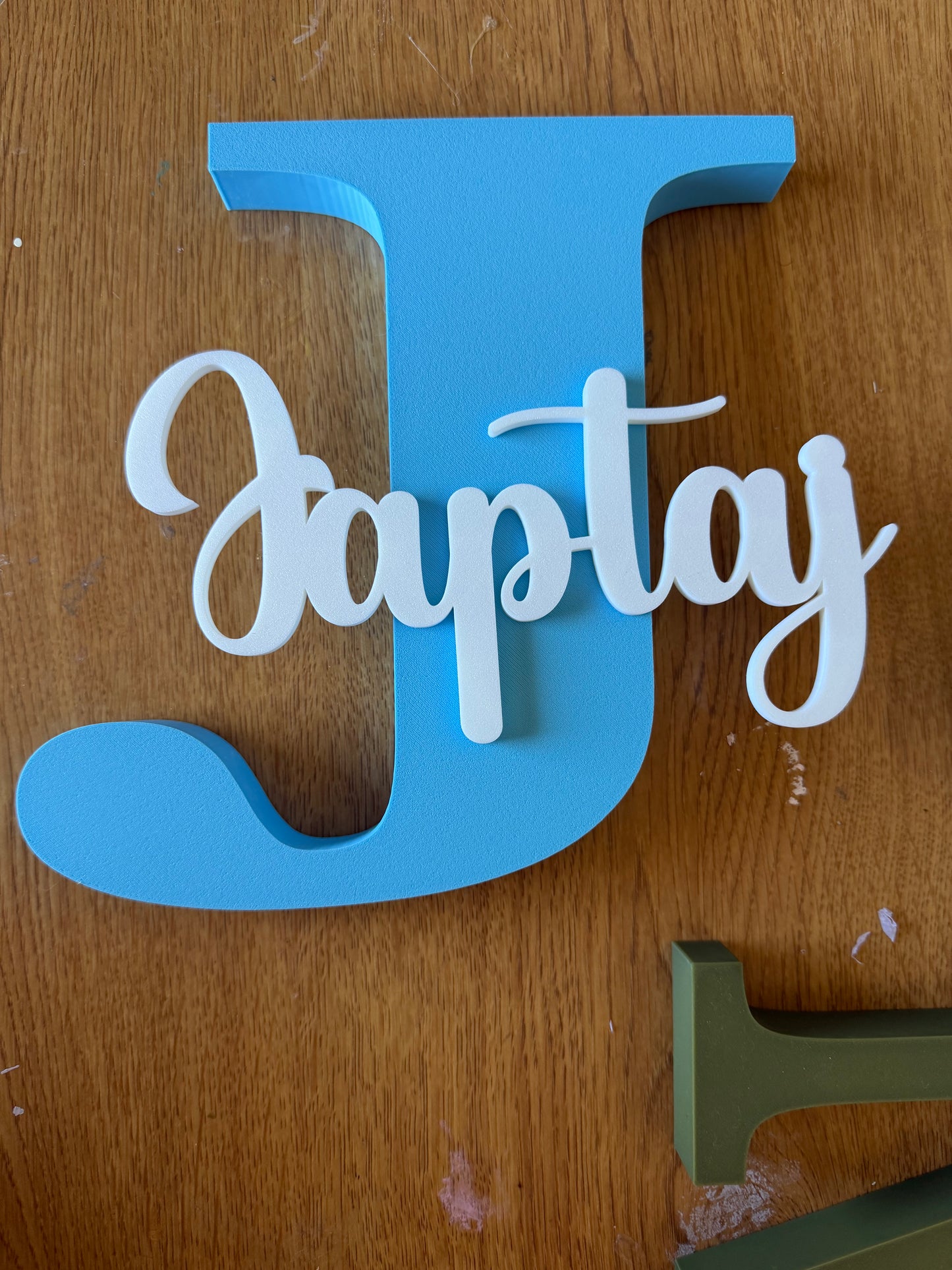 3D Baby Name Sign