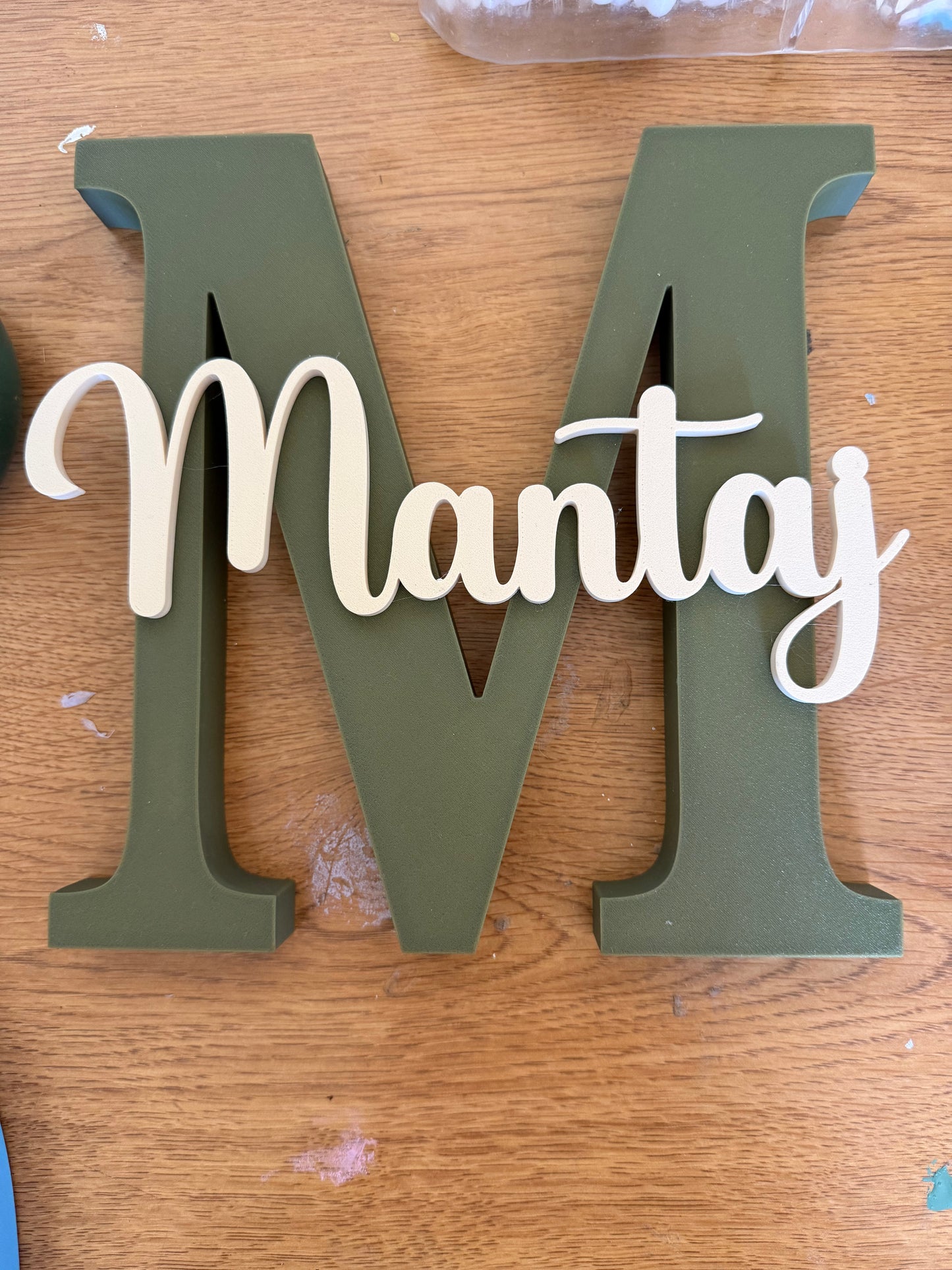 3D Baby Name Sign