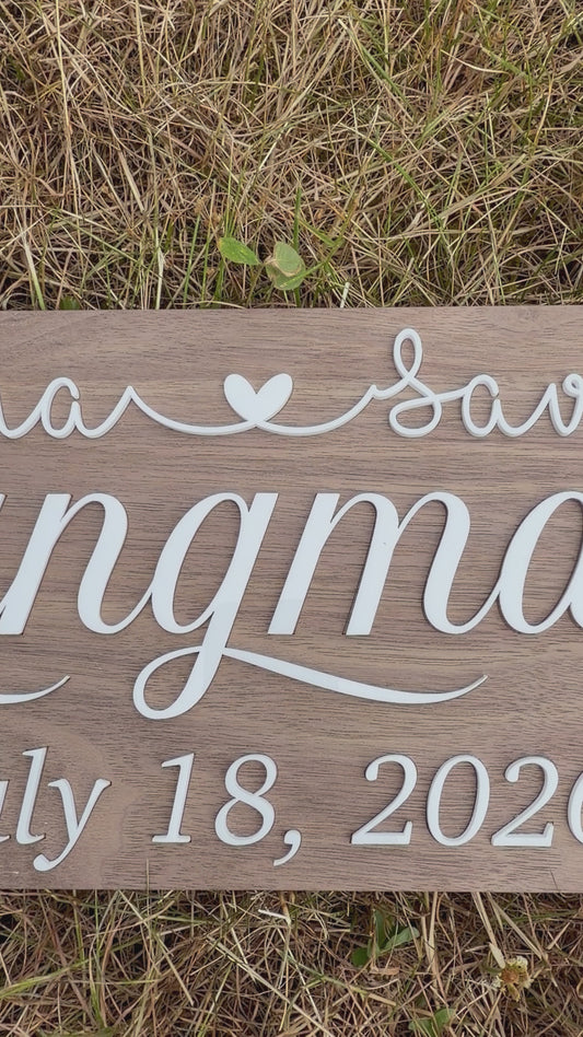 Personalized Family Name Sign